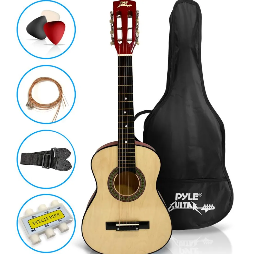 30" Acoustic Guitar for Beginners, Linden Wood, 6-String, Right Handed