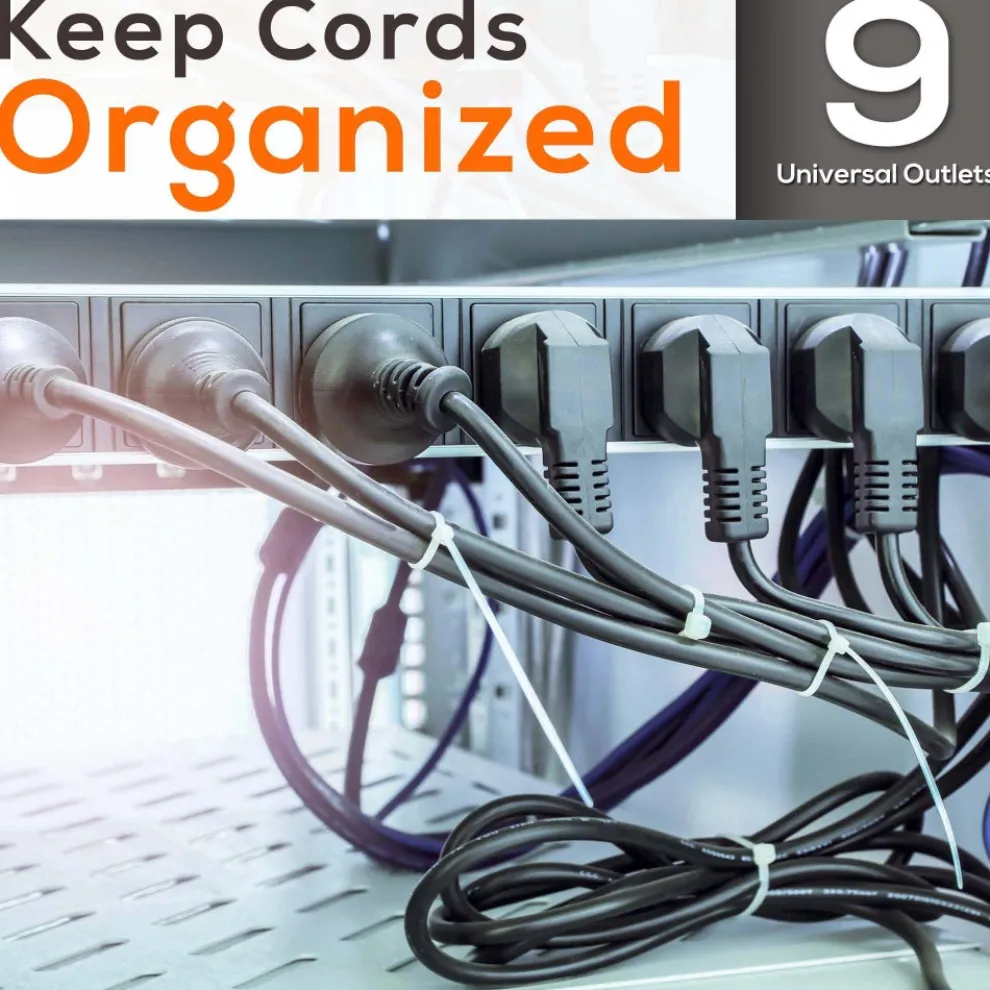 15 Amp Power Supply Unit - 9 Outlets, AC Noise Filter, Steel Chassis