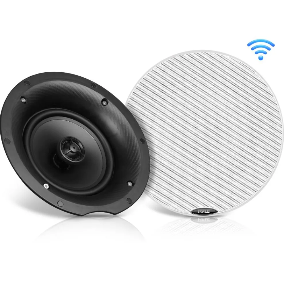 8" Bluetooth In-Wall/Ceiling Speakers 400W Dual Cone & Tweeter Stereo Sound