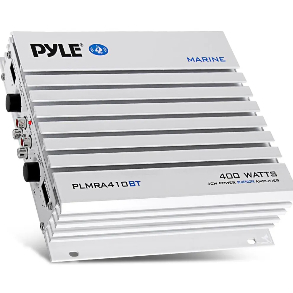 2.1 Bluetooth Marine Amplifier - Waterproof 400W Dual MOSFET, Black