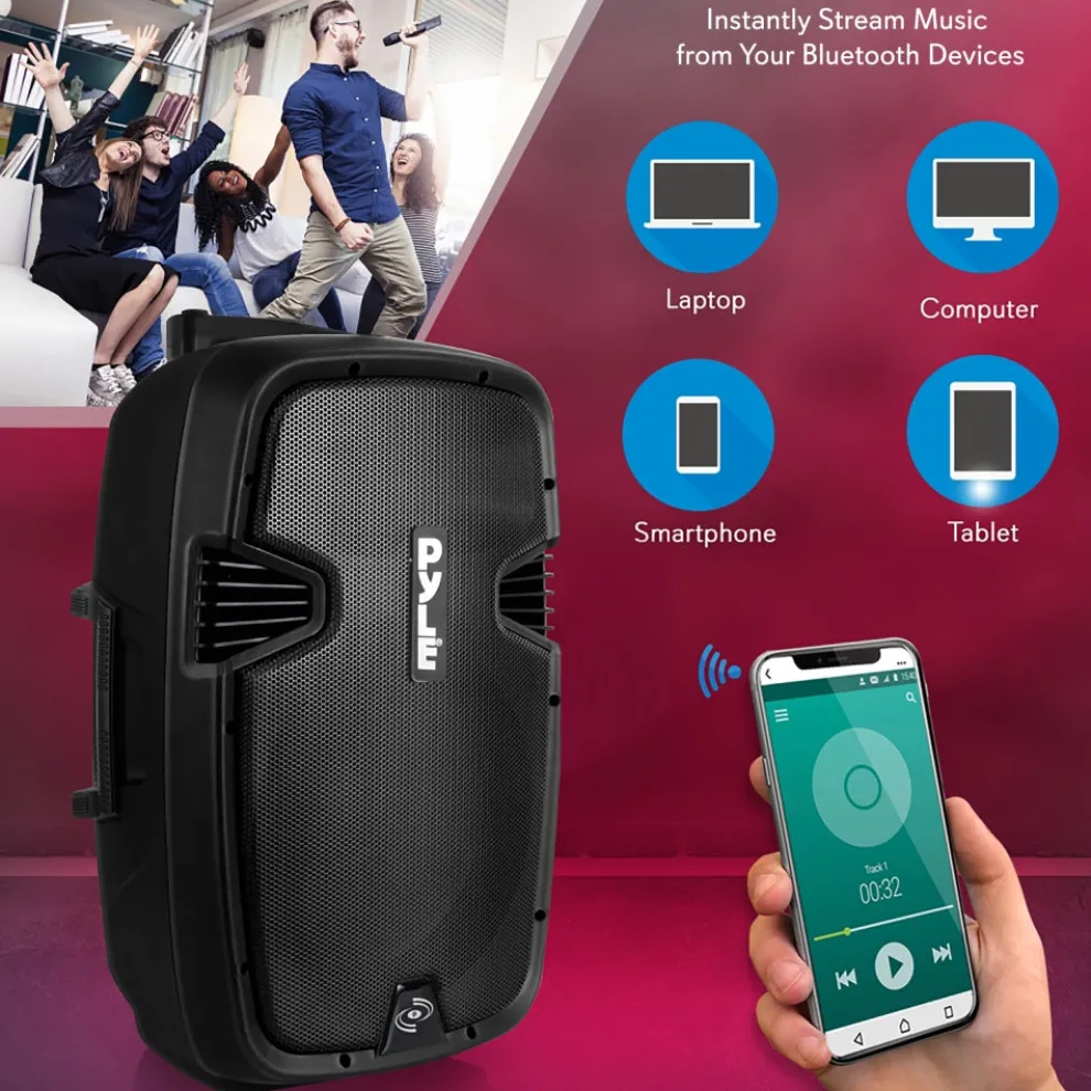 12’’ Bluetooth Pa Speaker & Mic System