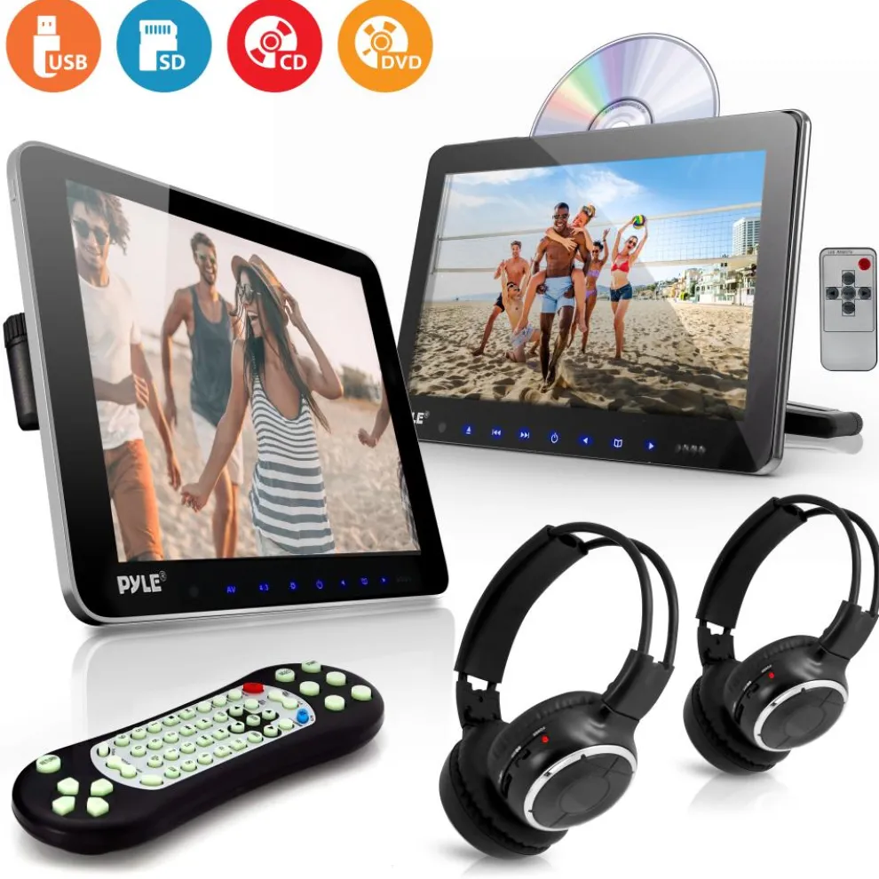 10.5" Car Headrest Dvd Player Kit