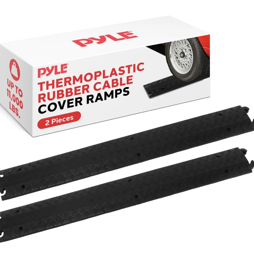 80" Double Ramp Cable Concealer - Heavy Duty, Waterproof, 11,000 lbs Capacity