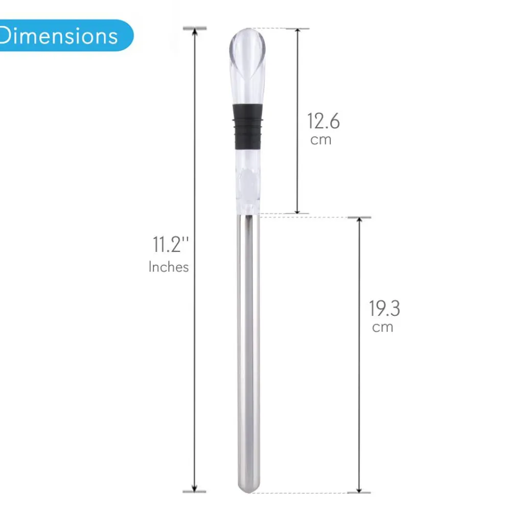 2 In 1 Stainless Steel Wine Chill Rod Wi