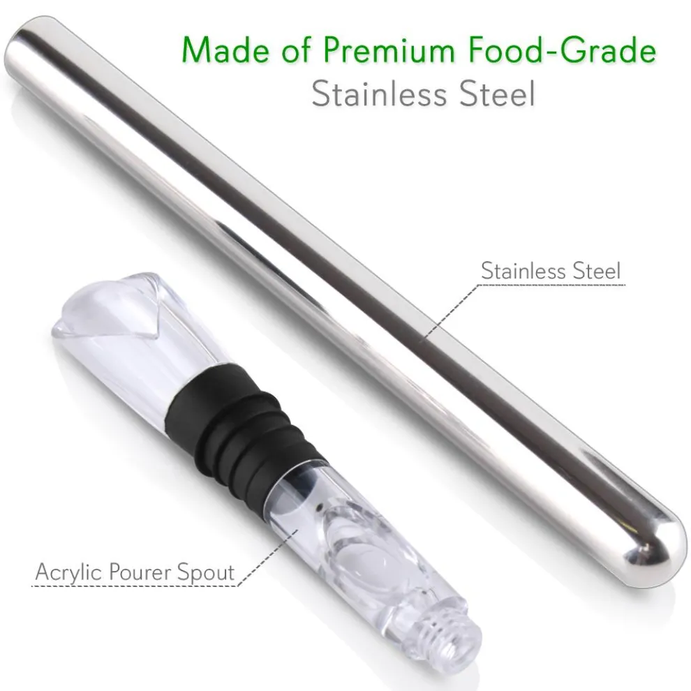 2 In 1 Stainless Steel Wine Chill Rod Wi