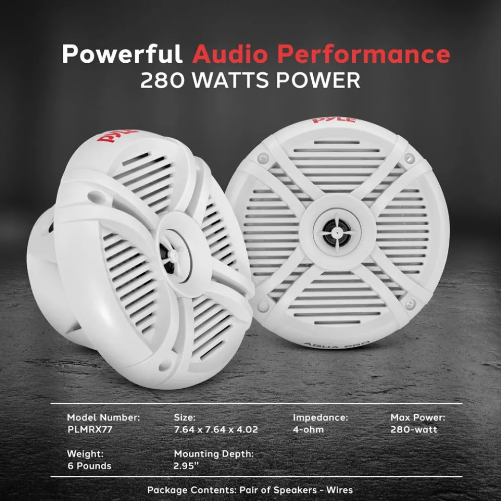 7.7 Inch Component Marine Speakers