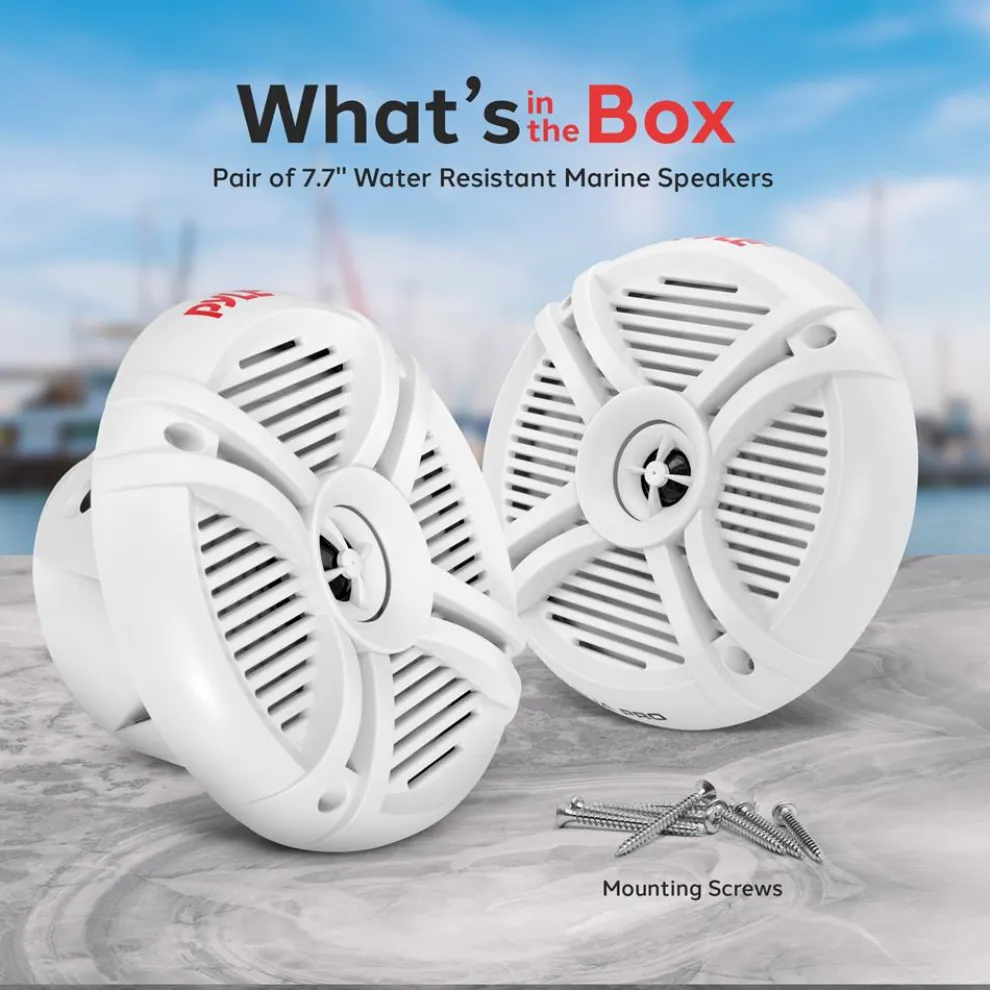 7.7 Inch Component Marine Speakers