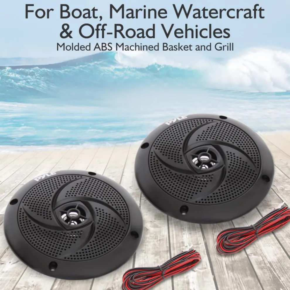 6.5 Inch Low-Profile Marine Speakers