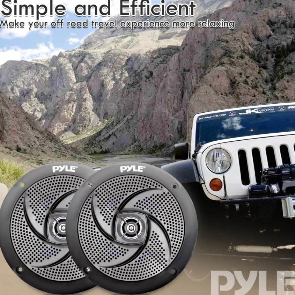 6.5 Inch Low-Profile Marine Speakers