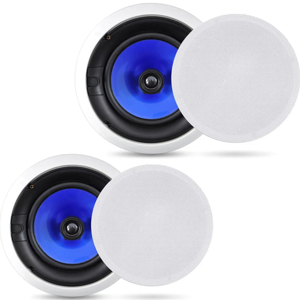 6.5" In-Wall/Ceiling Speakers 250W Hi-Fi Sound Silk Tweeter