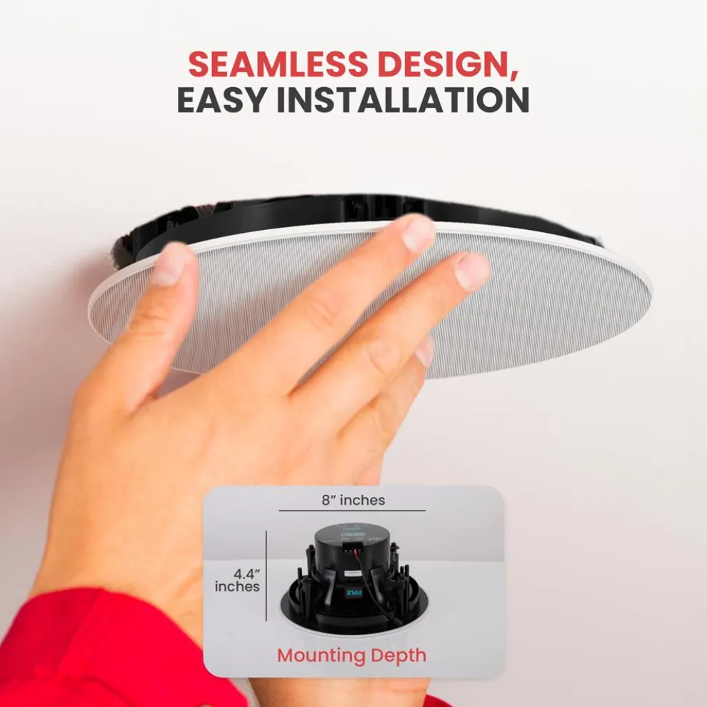 8’’ In-Wall/In-Ceiling 2-Way Speakers
