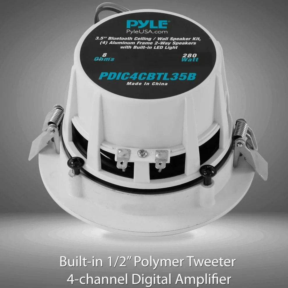 3.5'' Led Bluetooth Ceiling Speakers Kit