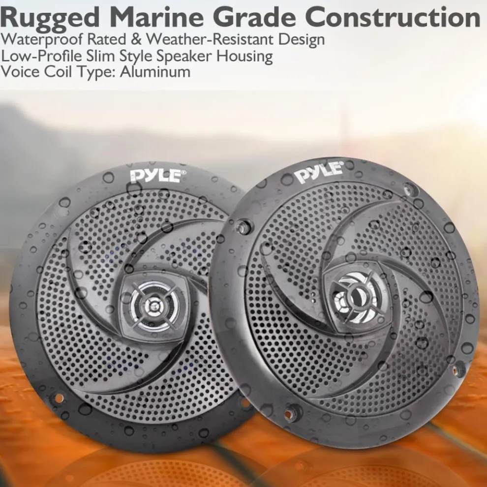 4'' Low-Profile Marine Grade Speakers