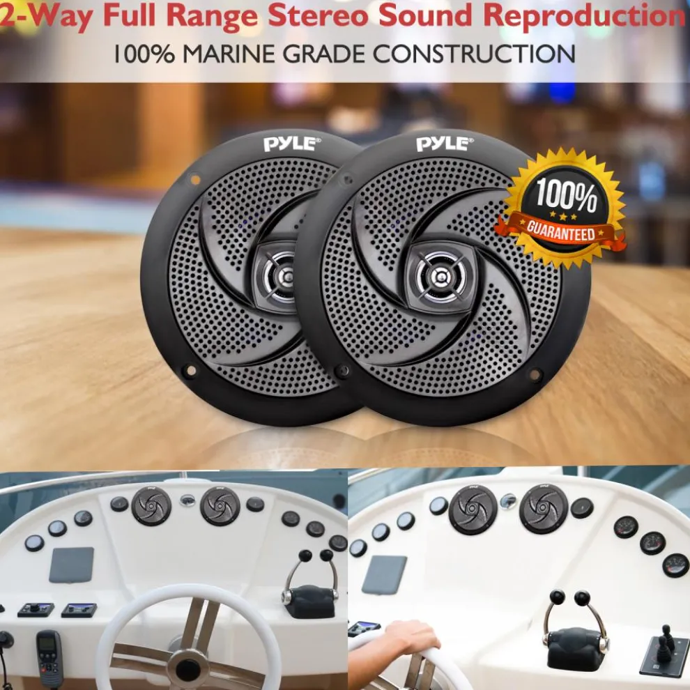 4'' Low-Profile Marine Grade Speakers