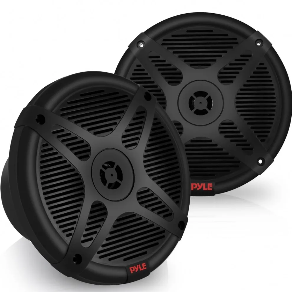 6.5" Marine Speakers 600W Waterproof Coaxial RF Streaming White