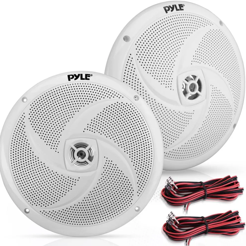 8" Marine Speakers 320W Waterproof ABS White