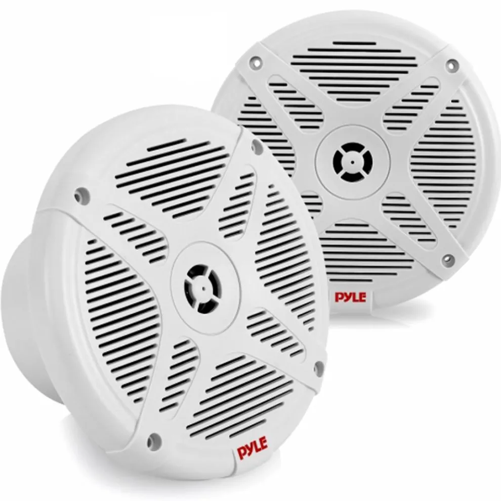6.5" Marine Speakers Waterproof Bluetooth 600W White