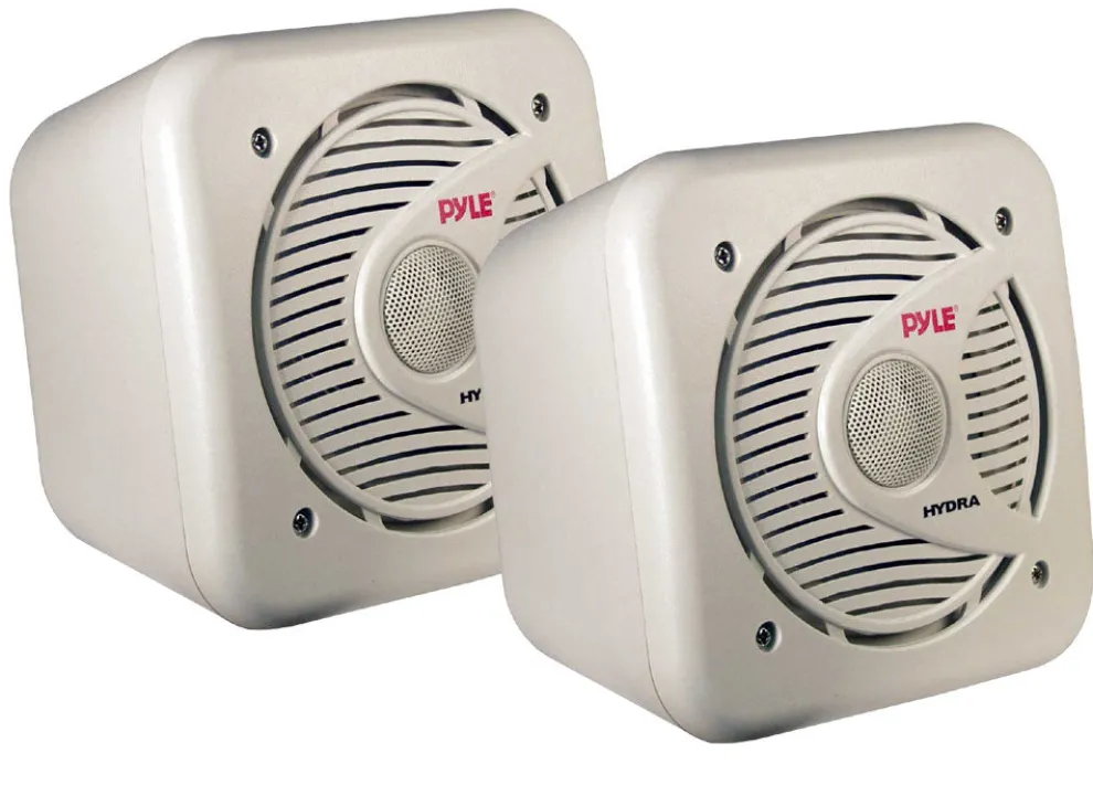 5.25" Marine Speakers Waterproof 150W Poly Mica Woofer White