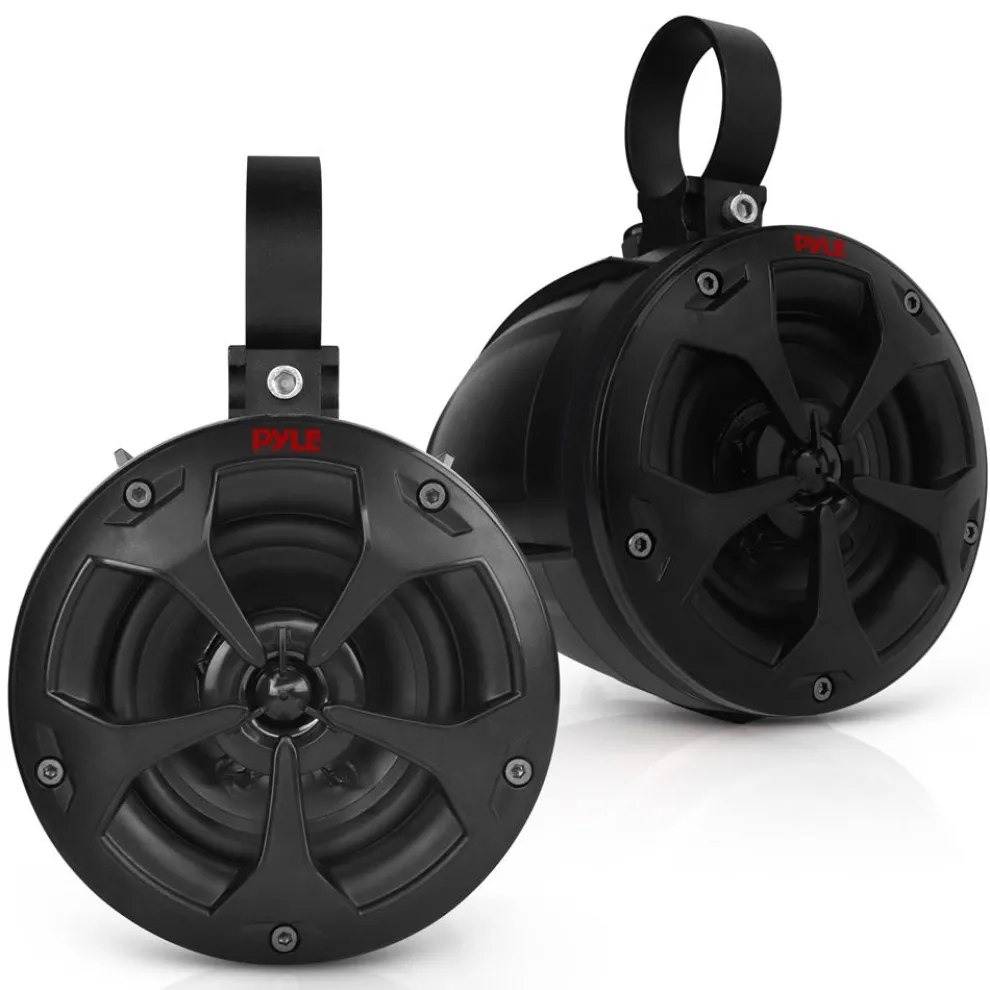 4" Off-Road Bluetooth Speakers 800W Waterproof Marine Grade, Black