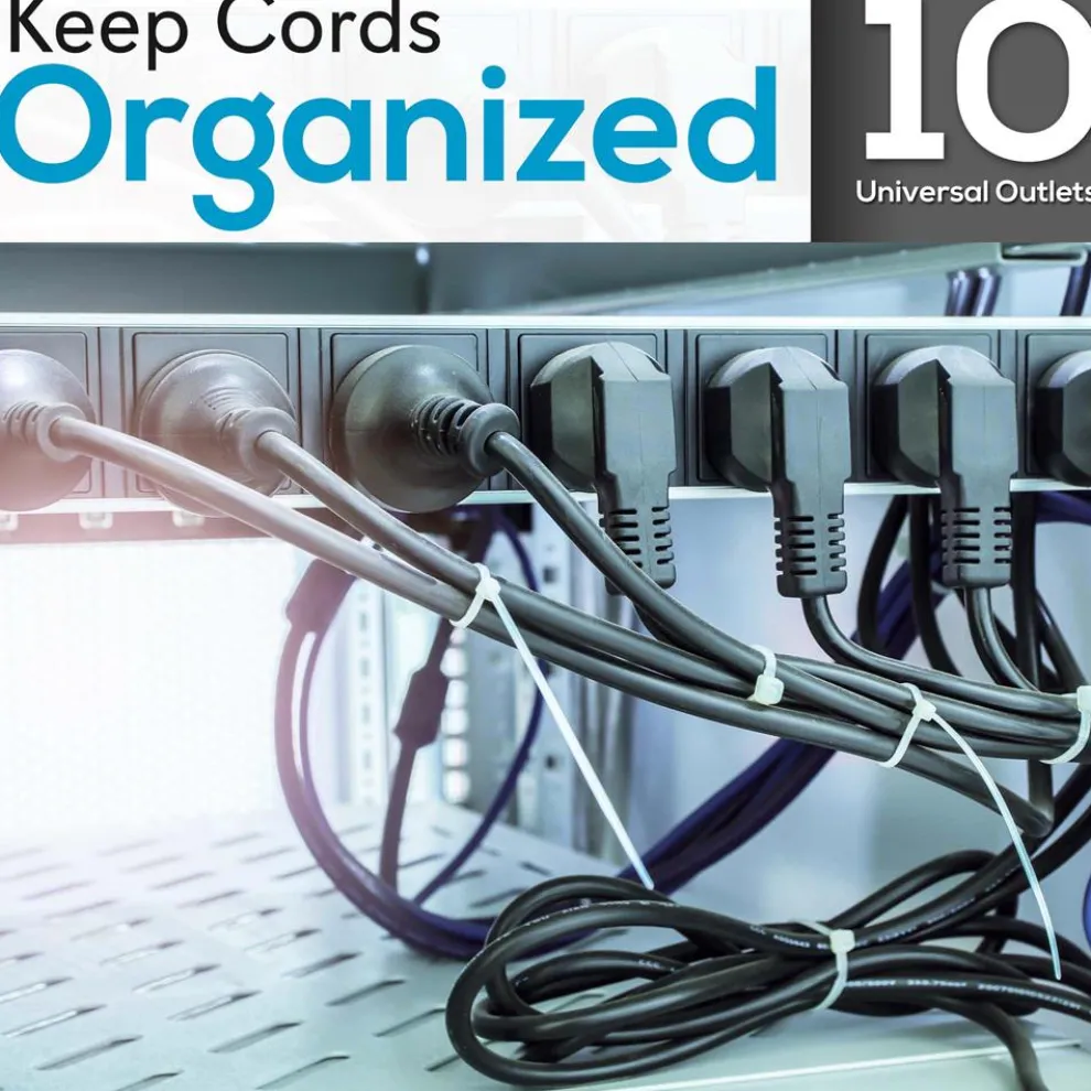 10 Outlet Power Sequencer Conditioner - 2000W, LCD Display, Rack Mount