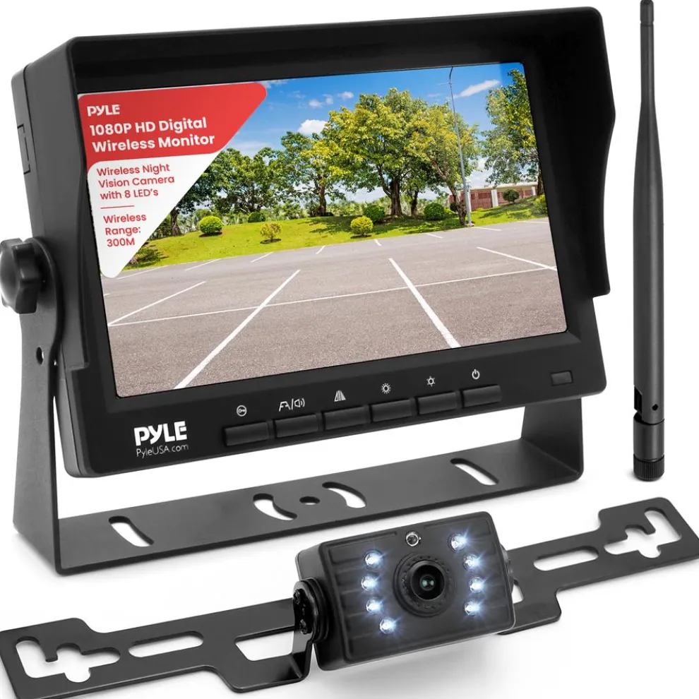 7" 1080P Wireless Monitor & Camera Kit - Night Vision, Waterproof