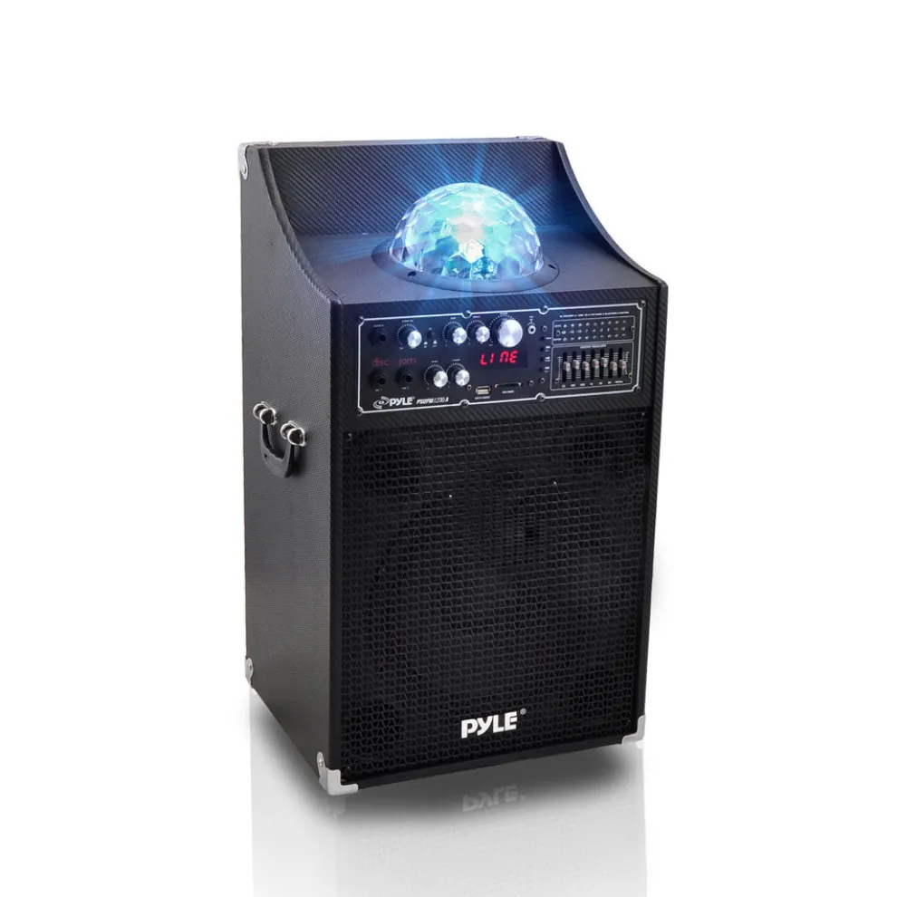 12" PA Speaker System 1000W Power USB/SD/FM Disco Lights