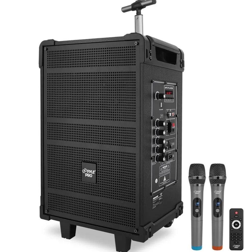 10" Portable Bluetooth Speaker System 600W Rechargeable Battery