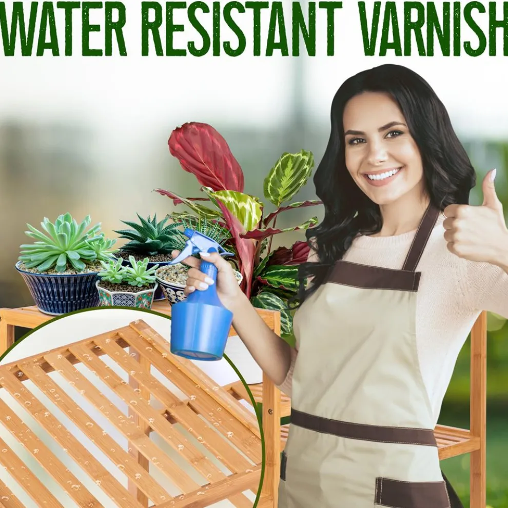 9 Tier Bamboo Plant Stand - Space-Saving, Durable, Water-Resistant