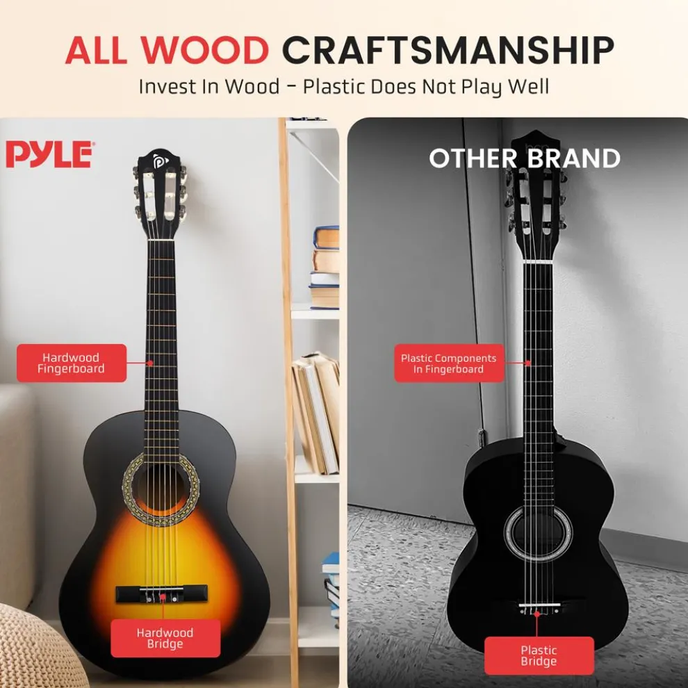 Acoustic Guitar Kit, Beginner-Friendly, 30