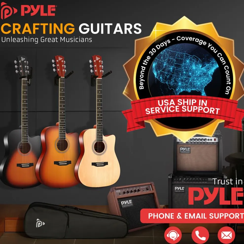 Acoustic Guitar Kit, Easy Play, Cutaway Design, 41