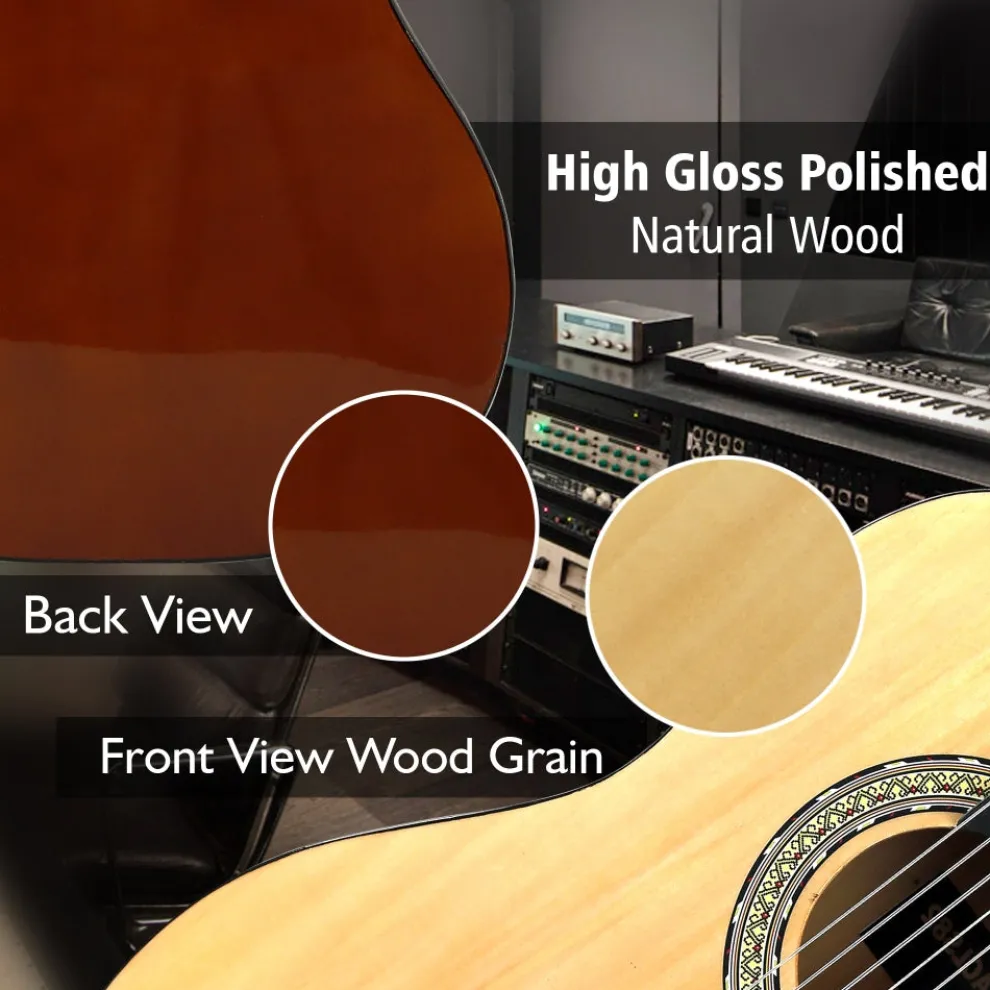 Acoustic Guitar Kit, Beginner 3/4 Size, All Wood, 36