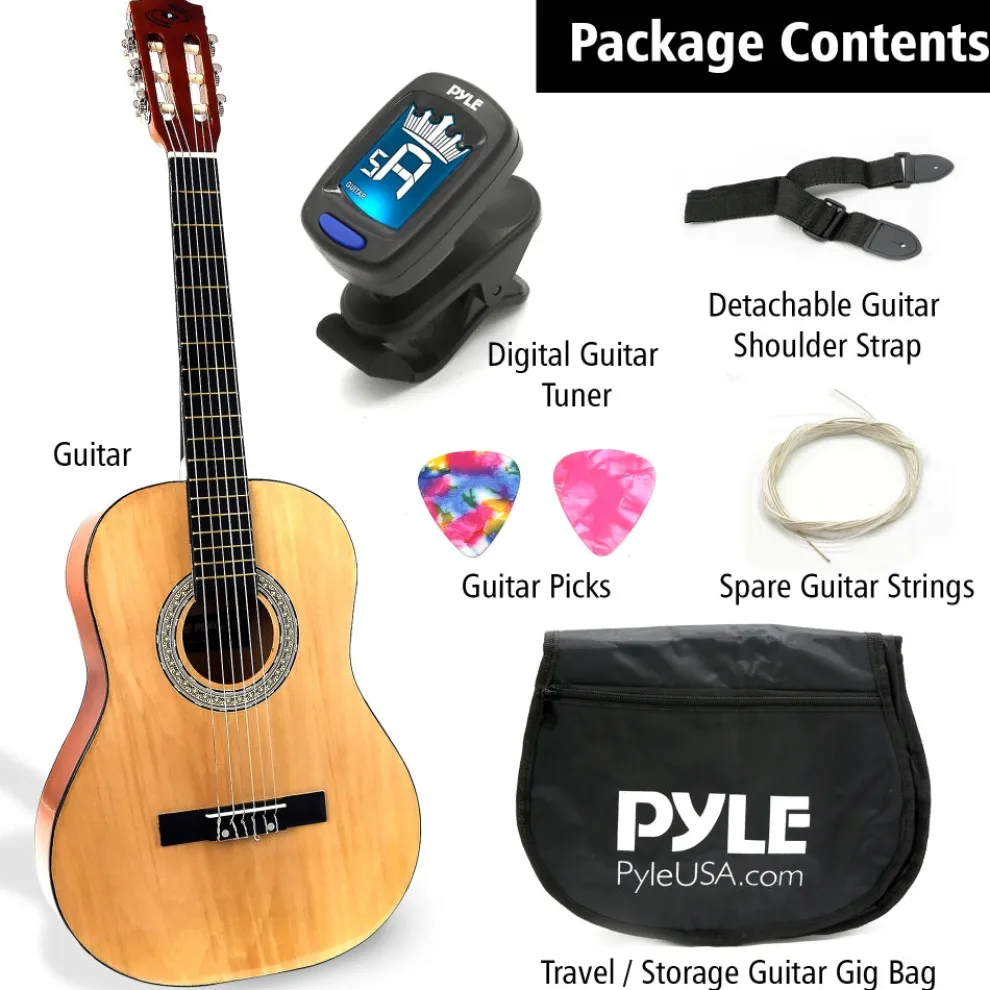 Acoustic Guitar Kit, Beginner 3/4 Size, All Wood, 36