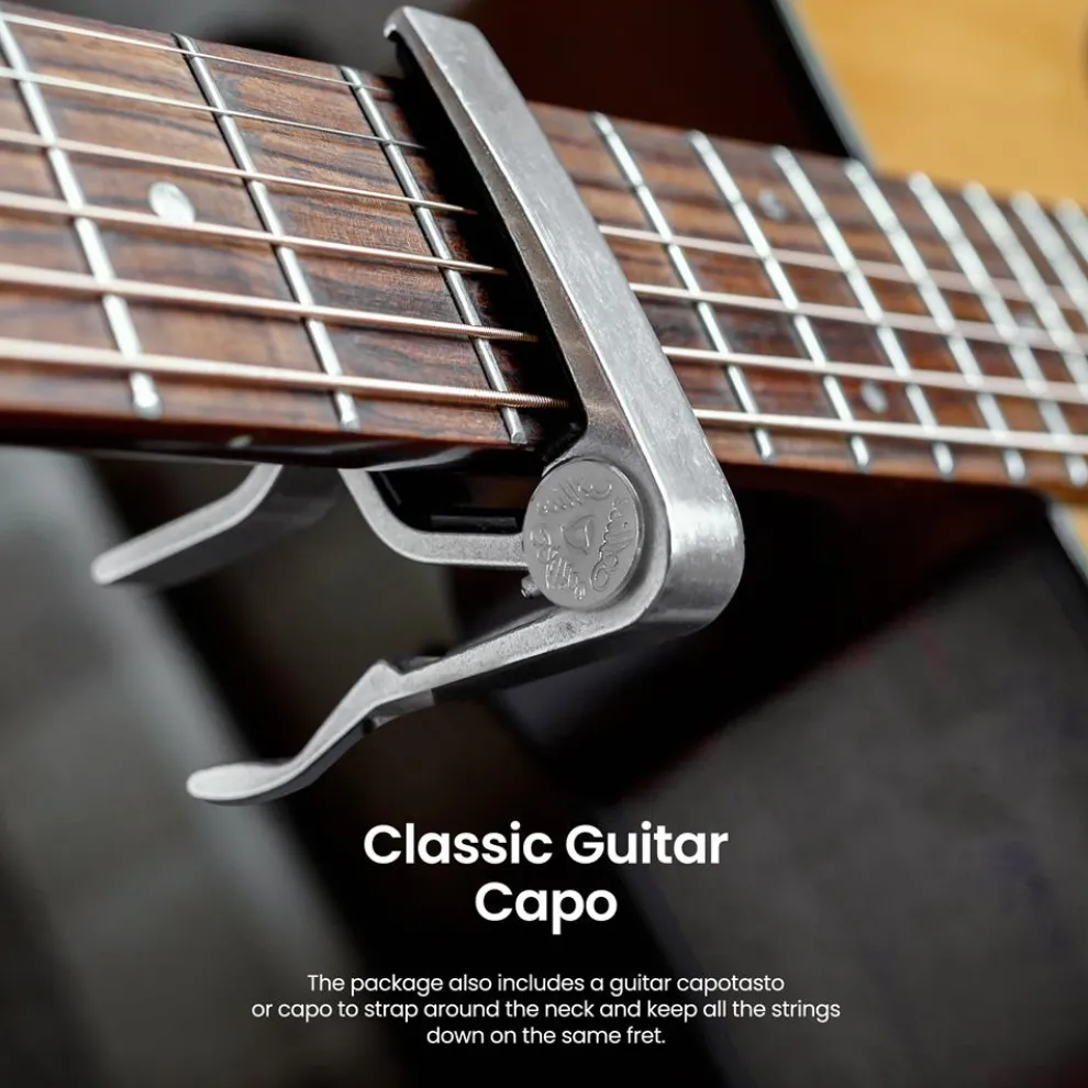 Acoustic Guitar Slide And Guitar Capo