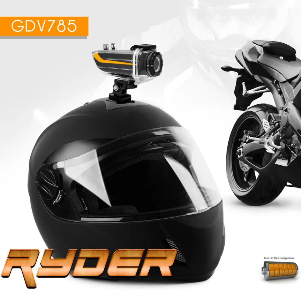 Action Camera HD Video 16MP Waterproof 360° Lens Remote Control