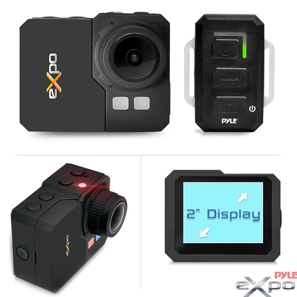 Action Camera 1080p HD Video Waterproof 20MP Wi-Fi Remote