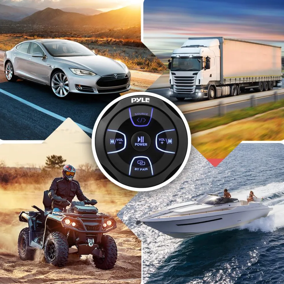 Amplified Marine Audio Controller 300W Waterproof Wireless BT Receiver