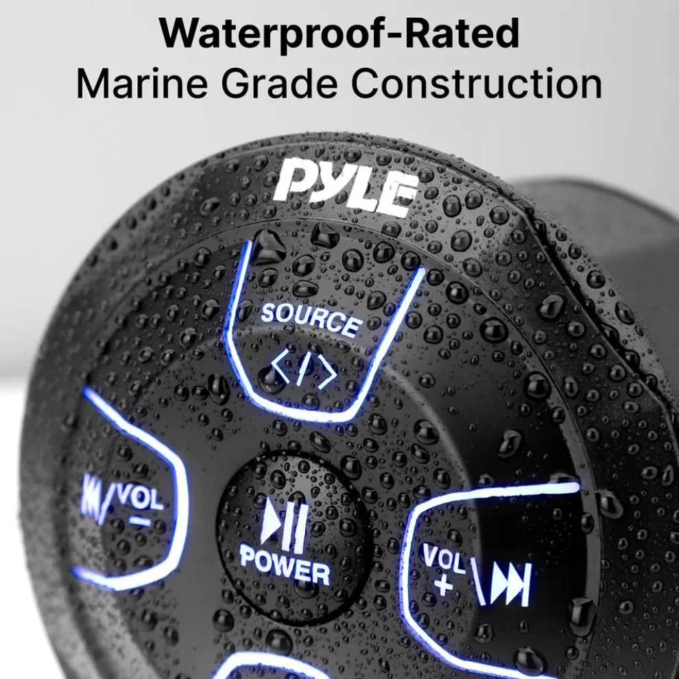 Amplified Marine Audio Controller 300W Waterproof Wireless BT Receiver