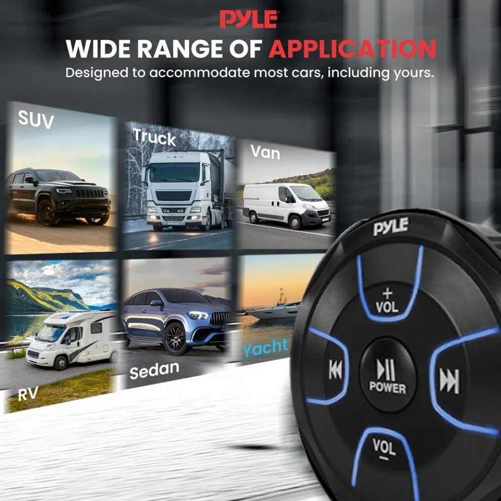 Amplified Wireless Audio Controller 300W Waterproof Marine Receiver