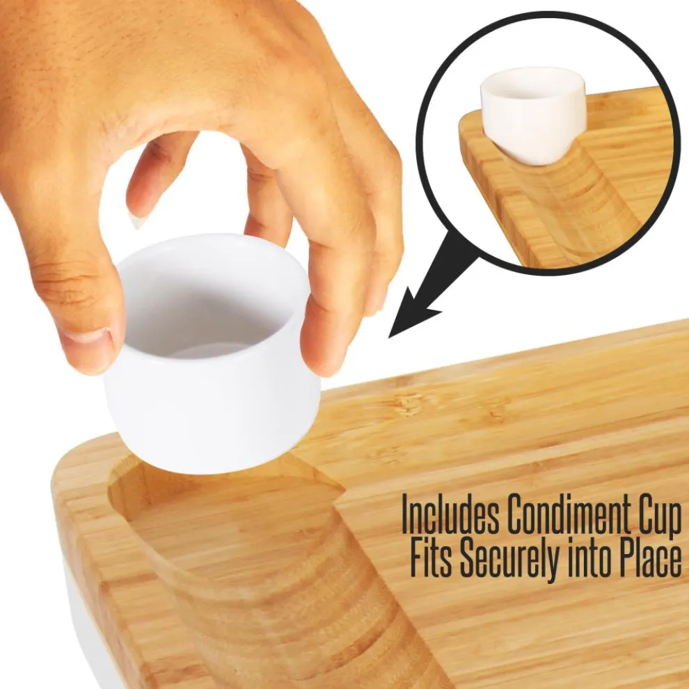 Bamboo Cheese Board & Cutlery Set