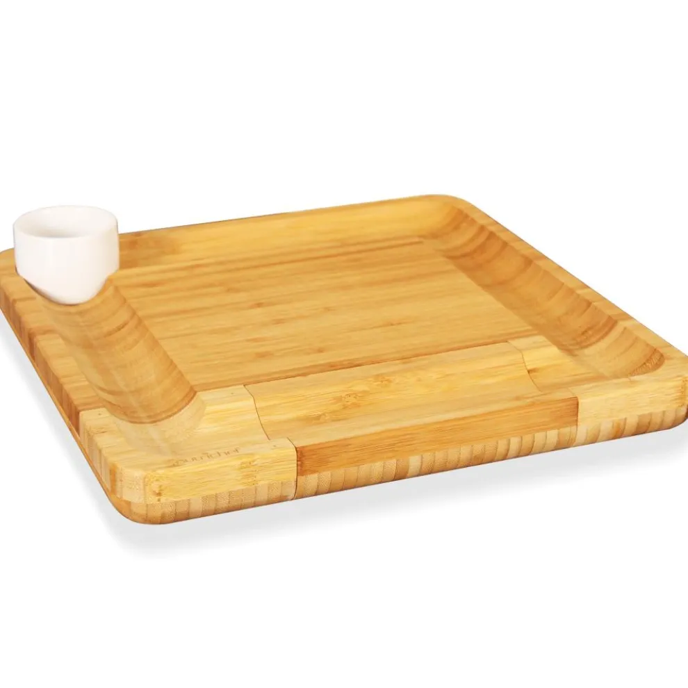 Bamboo Cheese Board & Cutlery Set