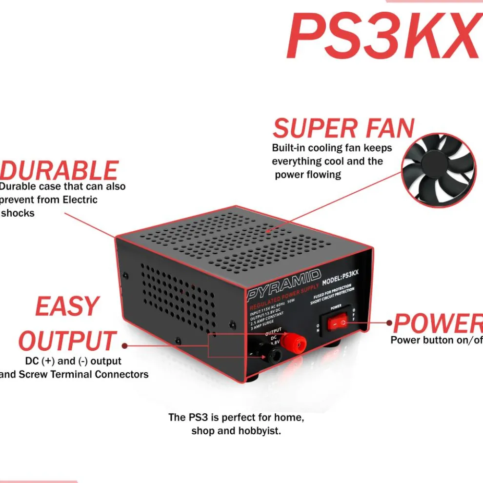 Bench Power Supply 2.5A Linear Regulated 12V Converter 50W