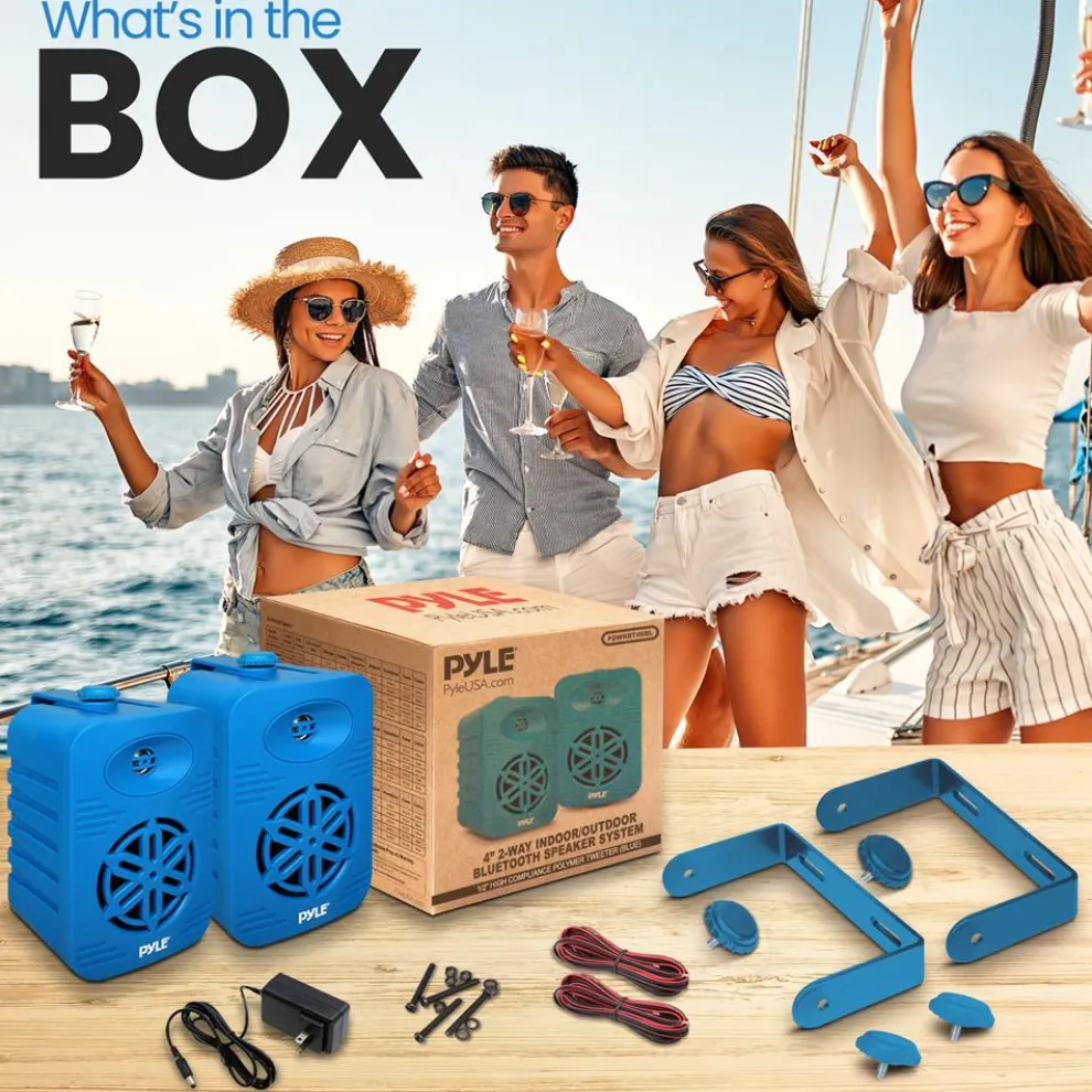 Bluetooth Indoor/Outdoor Speakers 300W Waterproof 4