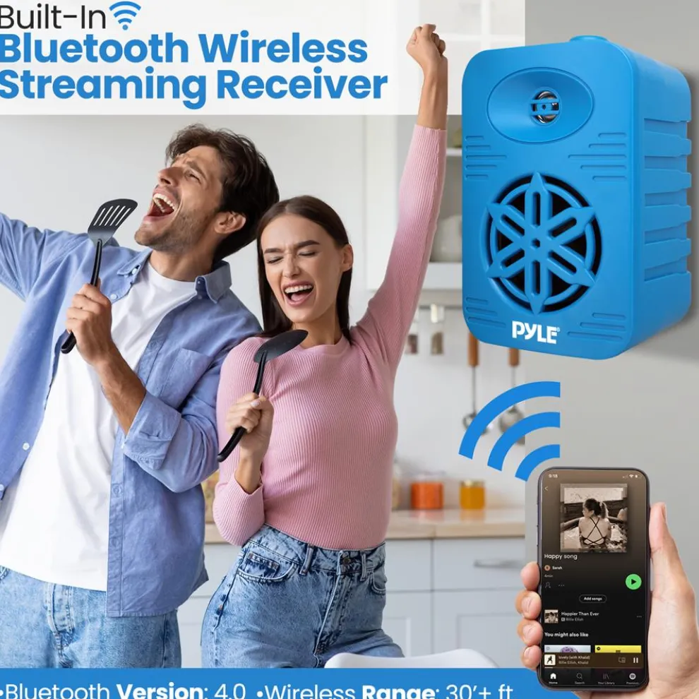 Bluetooth Indoor/Outdoor Speakers 300W Waterproof 4