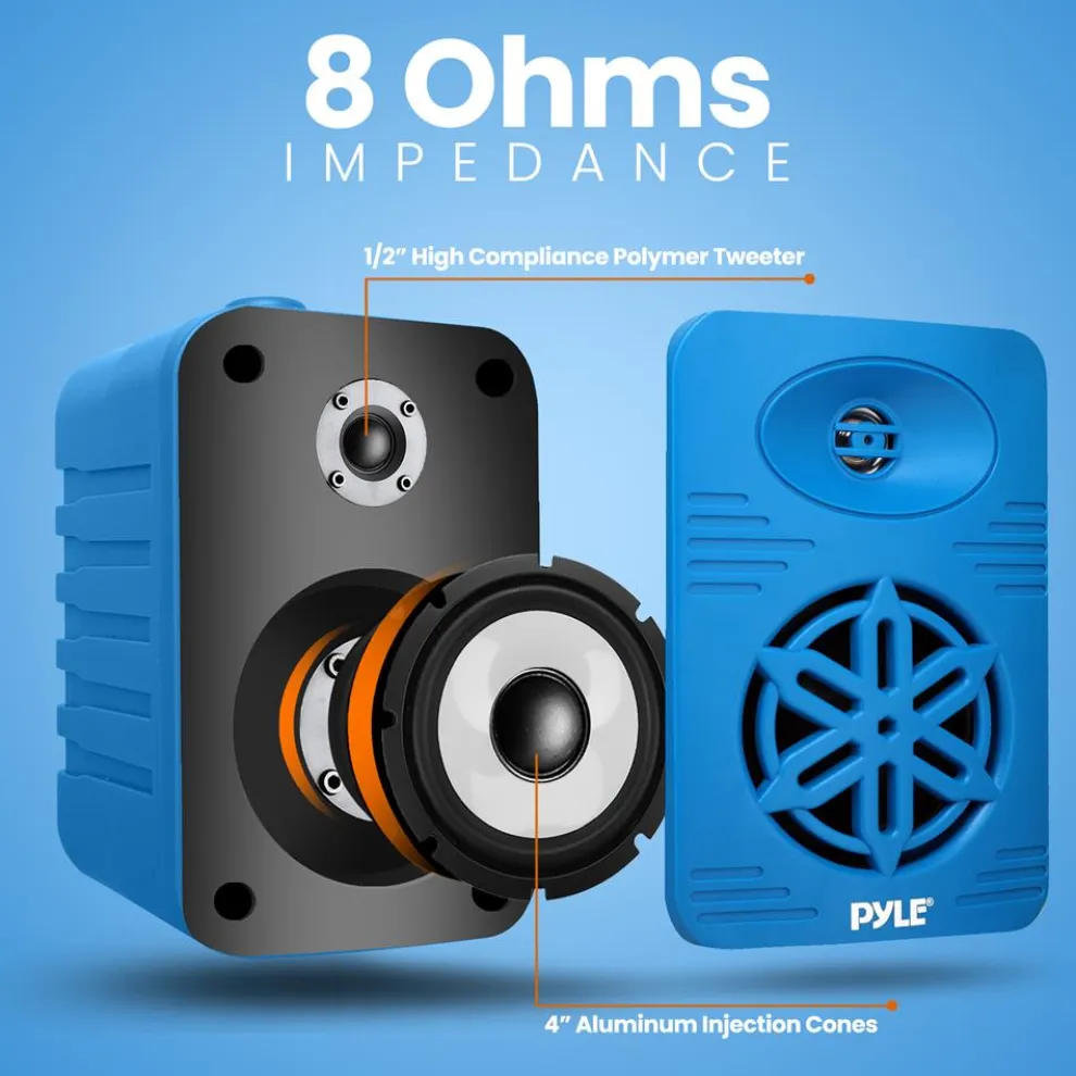 Bluetooth Indoor/Outdoor Speakers 300W Waterproof 4