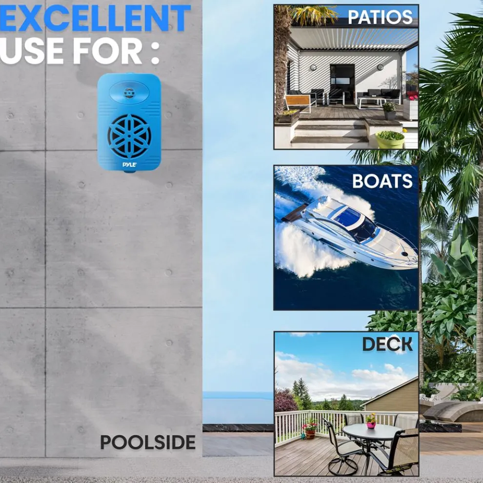 Bluetooth Indoor/Outdoor Speakers 300W Waterproof 4