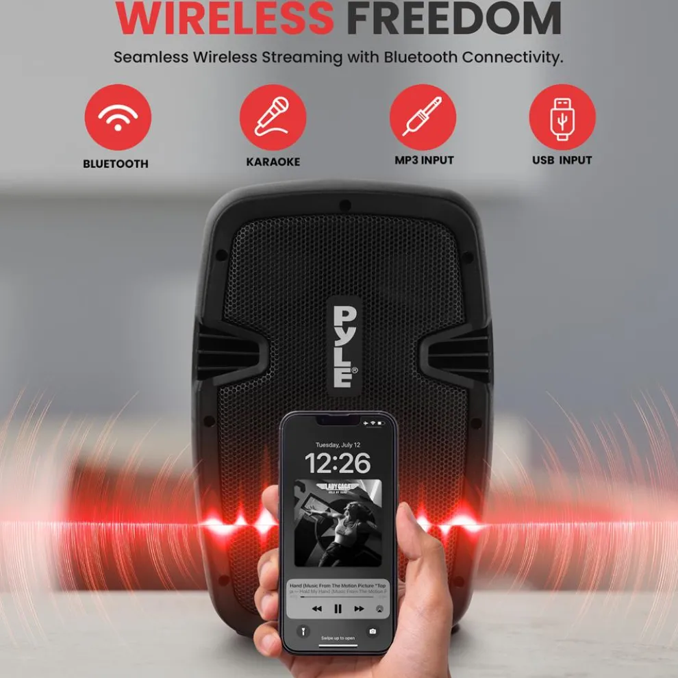 Bluetooth PA Speaker Kit 700W - Dual 8