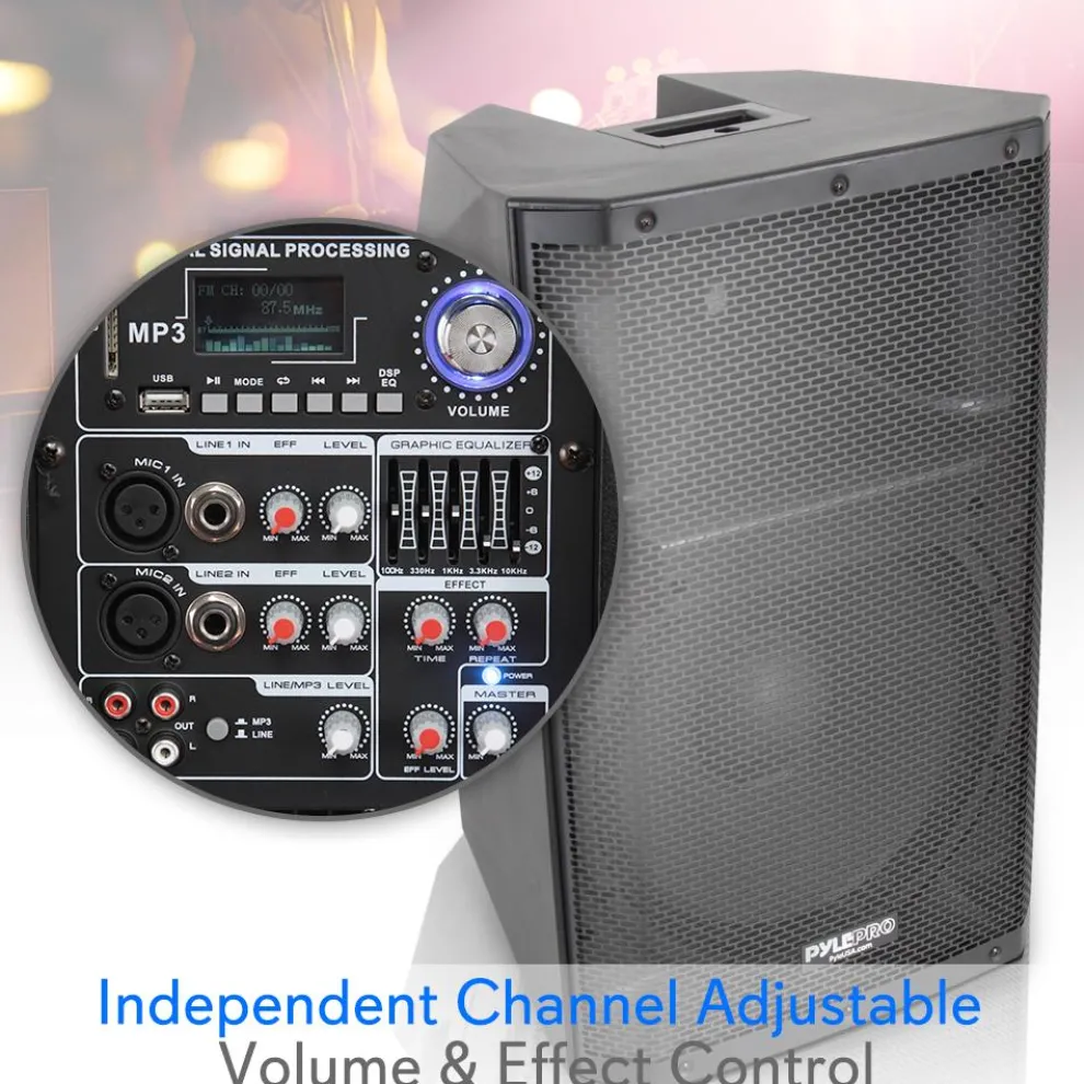 Bluetooth PA Speaker 1400W High-Powered 15