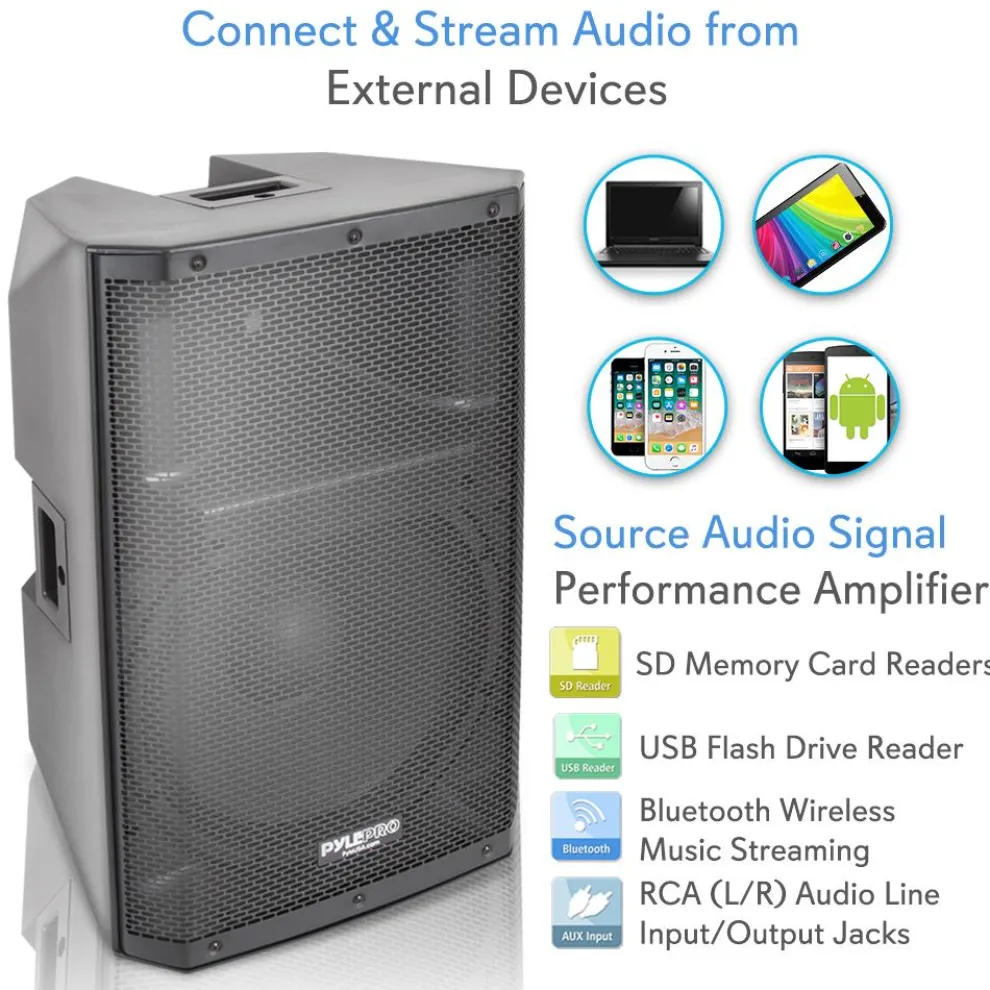 Bluetooth PA Speaker 1400W High-Powered 15