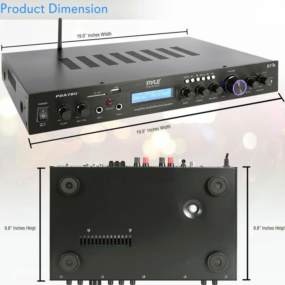 Bluetooth Radio Receiver & Amplifier