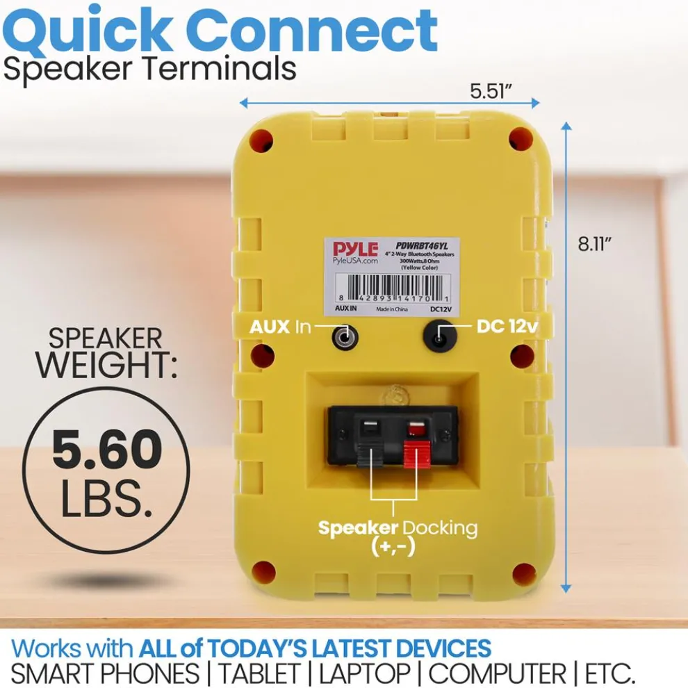 Bluetooth Waterproof Speakers 300W 4